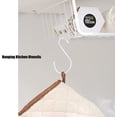 thumbnail image 4 of 6 Pack White Large Rubber Coated S Hooks Non-Slip Heavy Duty Closet Patio Hook for Hanging Clothes Purses Backpacks Handbags Jeans Hats Tote Towels Plants Bird Feeders Kitchenware Cups Pans pots, 4 of 5