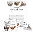 thumbnail image 4 of Inkdotpot Set Of 30Safari Baby Shower Invitations-Diaper Raffle Tickets And Baby Shower Book Request Cards Jungle Animals Invites Its A Boy Its A Girl, 4 of 7