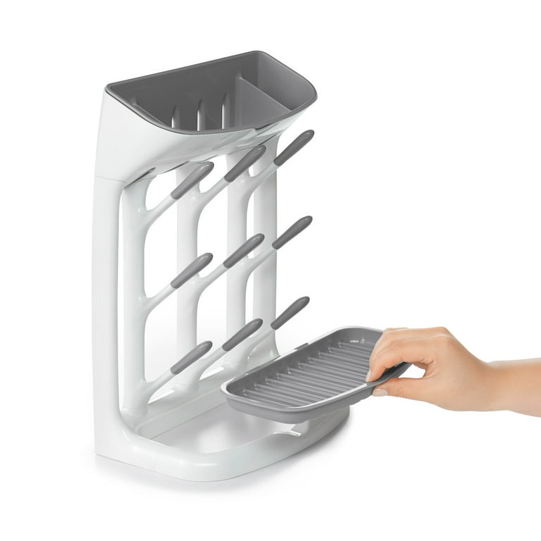 OXO Tot Space Saving Drying Rack - GRAY - - - ( oxotot grey baby infant  toddler wash clean dry bottle cup bottle dry )
