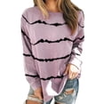 thumbnail image 1 of Uhndy Women's Plus Size Long Sleeve Pullover Peasant Blouse Loose Shirts Casual Tops, 1 of 1
