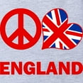 thumbnail image 2 of CafePress - Peace Love England - Cute Infant Baby Football Bodysuit, 2 of 3