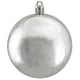 Northlight 32ct Argent Brillant Incassable Boule de Noël Ornements 3,25" (82mm) – image 3 sur 3