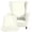 Ivory White Print, variant on XYZCANDO Pure Black Velvet 2 Piece Wingback Chair Cover Set, Stretch Washable Armchair Slipcover Protector for Living Room Bedroom Furniture Decor