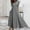 *Gray, variant on U Women's Wrap V Neck Long Sleeves Maxi Dress,Casual Dress Loose Fall Winter Dresses with Pockets Red,Womens Plus XXL