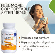 GlutnGo with Tolerase G 100mg – Gluten Digestive Enzyme Supplement, 90 Capsules