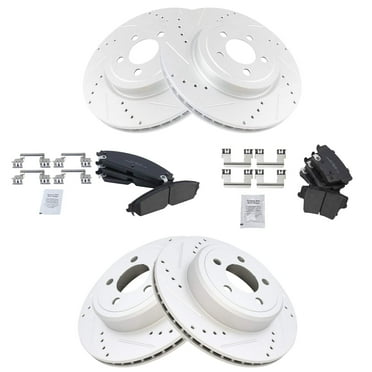 TRQ Front Rear Brake Pads & Rotors For Chrysler 300 Challenger Charger Magnum BKA12191 Fits select: 2005-2006 CHRYSLER 300C TOURING, 2010 DODGE CHARGER SXT