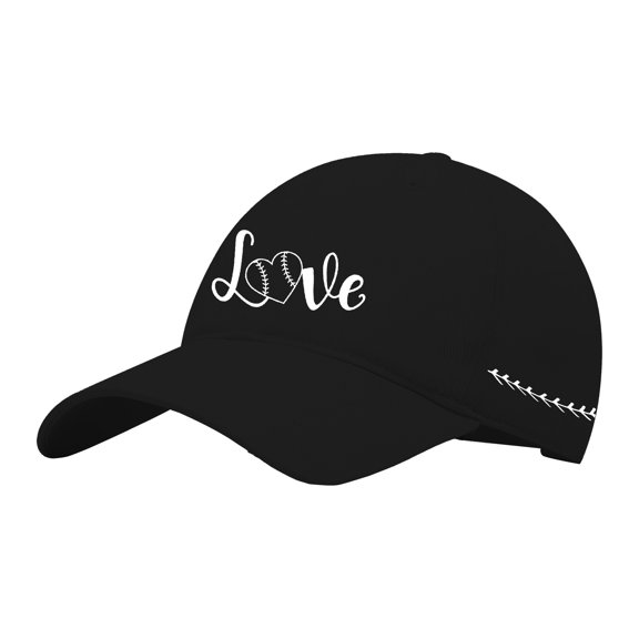 Women's Baseball Caps Washed Baseball Pattern With Printed Baseball Caps On Both Sides, Women's Accessories Baseball Caps