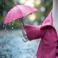 thumbnail image 4 of 3 Piece Pink Rainy Day Themed Porch Goose Outfits with Waterproof Raincoat Hat and Umbrella Prop for 19-23 Inch Lawn Goose Statues Spring Front Porch Decor, 4 of 6