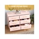thumbnail image 4 of 6 - cajón double cómoda para dormitorio: moderno de madera cómoda chest, ideal para as beside mesa para closet, nursery, sala de estar, 4 of 7