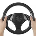 thumbnail image 1 of 320mm/12.5in Steering Wheel, Wear Resistant PU, Compatible with Most Standard Hub Adapter, Universal for Most Vehicle, 1 of 7