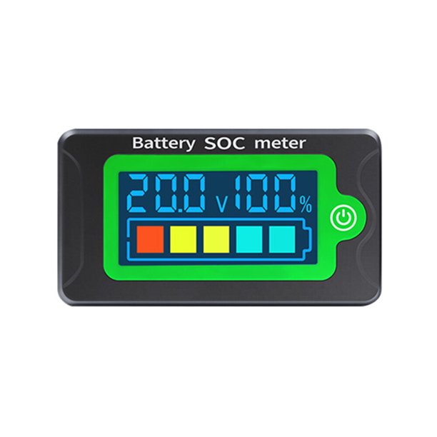 Batería impermeable SOC Medidor de potencia Indicador de capacidad 8-100V Corriente continua