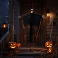 thumbnail image 6 of Diceymbol Halloween Skeleton Grim Reaper Outdoor Hanging Prop for Front Yard Halloween Decorations 35 Inch, 6 of 8