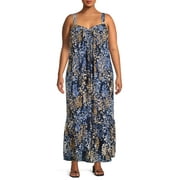 Terra & Sky Women's Plus Size Tiered Maxi Dress