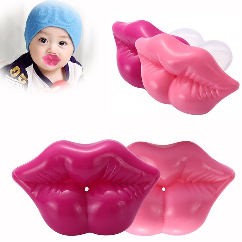 1X Funny Baby Kids Kiss Silicone Infant Pacifier Nipples DummyLipsPacifierGut cl 