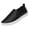 Black, variant on Yungyresw Women Flat Shoes Solid Color Closed Toe Slip on Fashion Casual Shoes Outdoor Comfortable Low Cut Hike Footwear Black 36