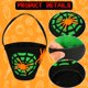 thumbnail image 2 of 2 cubos de dulces de Halloween para niños, cubo de fieltro para trucos o golosinas de Halloween para niños y niñas, bolsas grandes para trucos o golosinas con asa, bolsas de regalos de Halloween, 2 of 4