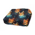 thumbnail image 1 of Galaxy Chat sur Couverture Sherpa en Polaire, 1 of 8