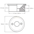 thumbnail image 2 of Soporte de enchufe empotrable cromado profesional TL FLhrweasw Metal, 2 of 9