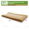 thumbnail image 3 of Bakery Bag with Window For Cookies or Pastries - 11 x 7.1 x 2.8 inches Brown Kraft Paper Bags - Pastry Bags - Bagel Bags - Sandwich Bags - Trail Mix Bags (1000), 3 of 8