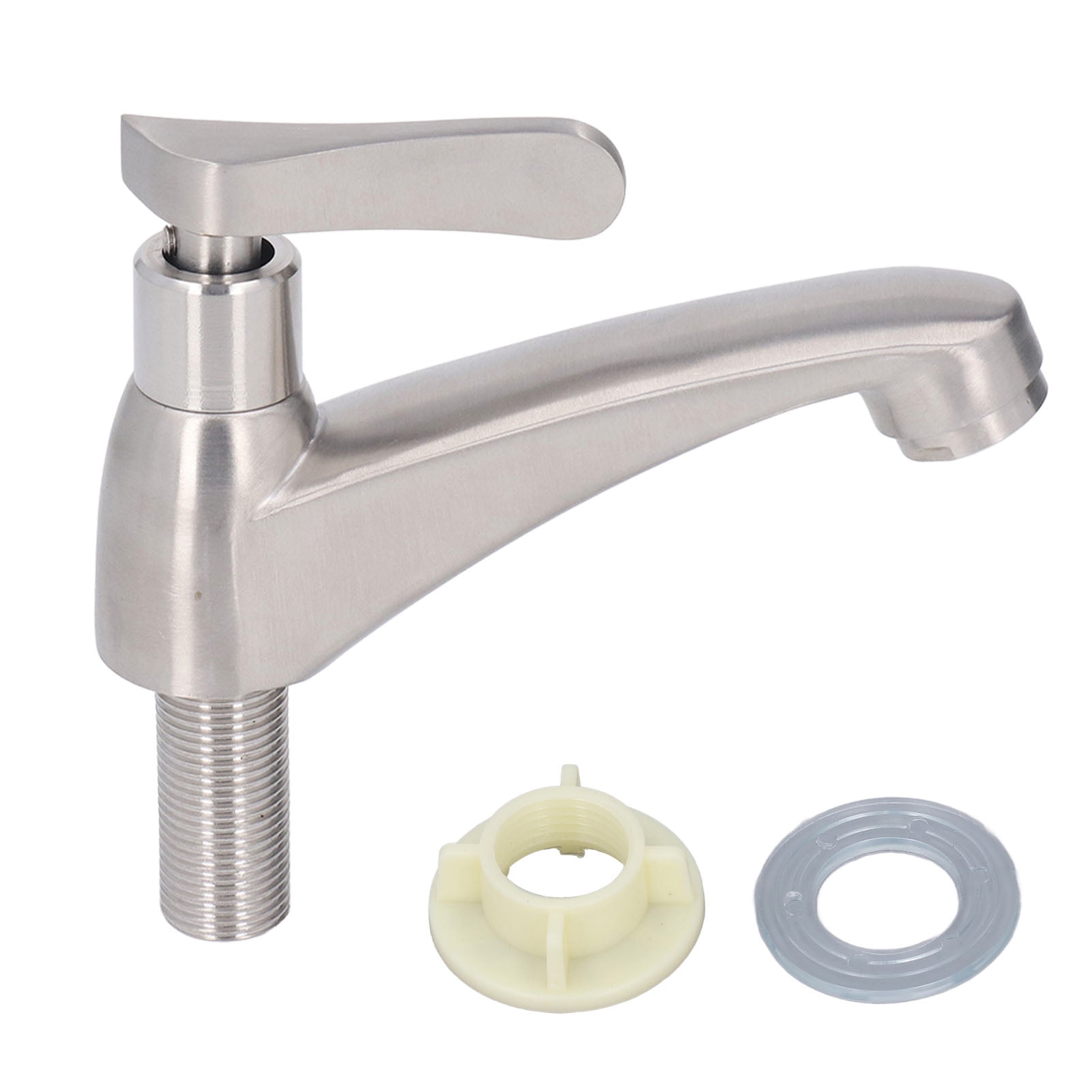 Single Cold Faucet, Water Saving Single Handle Easy Install Bathroom