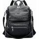 thumbnail image 1 of Women's mini backpack, faux leather shoulder bag with tassels, 1 of 5