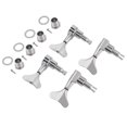 thumbnail image 1 of 2L2R Fishtail en Forme de Bouton Scellé Bass Guitar Tuning Pegs Machines Têtes (Argent), 1 of 9