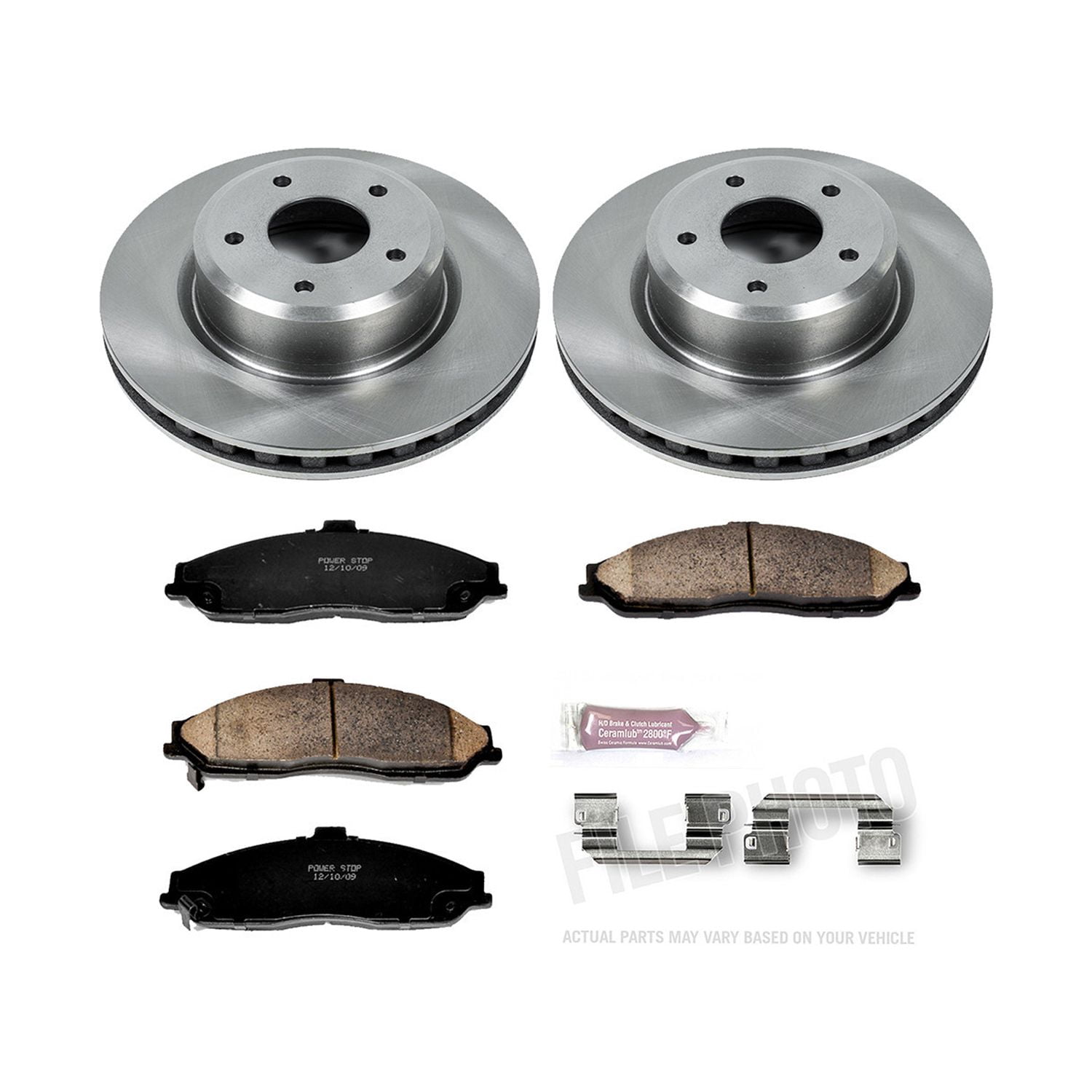 Power Stop Front Stock Replacement Brake Pad and Rotor Kit KOE2912 Fits 2006 Pontiac GTO