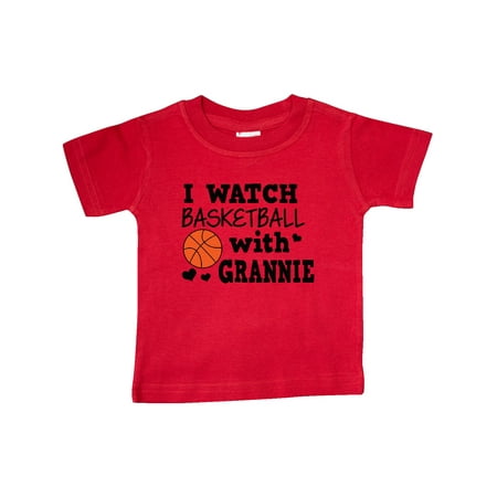 

Inktastic I Watch Basketball with Grannie Gift Baby Boy T-Shirt