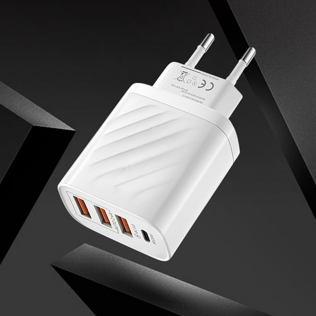 Fast USB C Wall Charger Portable Smart Phone Device Mount For Computers And Phones