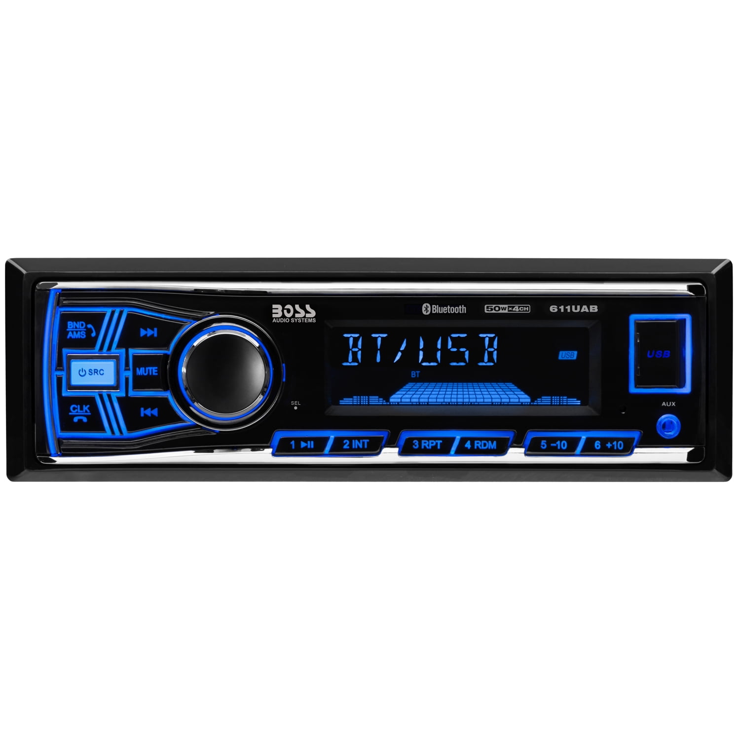 Boss Audio Systems Single Din USB/SD AUX Bluetooth Radio Car Stereo  Receiver (2-Pack) 2 x 611UAB - The Home Depot