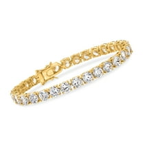 Ross-Simons 23.00 ct. t.w. CZ Tennis Bracelet in 18kt Gold Over Sterling, Women's, Adult