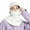 White, variant on Winter Soft Hood Ski For Women Men Thermal Integrated Scarf Winter Hats Windproof Black
