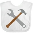 thumbnail image 3 of Inktastic Future Carpenter Tools Hammer Wrench Boys Baby Bib, 3 of 4