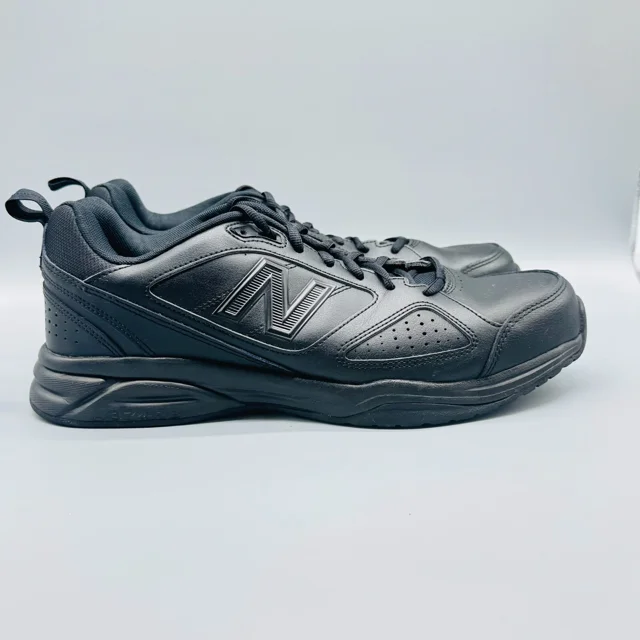 New Balance Shoes Mens 13 Black Leather 623v3 Lace Up Trainer Walking Sneakers