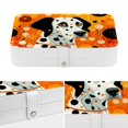 thumbnail image 4 of Spotted Dog Portable PU Leather Earring Holder with Removable Compartment, Necklace Organizer, Display Case, and Storage Box, 4 of 6