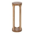 thumbnail image 6 of Kate and Laurel Dahl Wood Round Drink Table, 8 x 23, Natural Brown, Transitional Boho Accent Table, 6 of 8