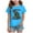Sky Blue, variant on Gubotare Girls T Shirts Athletic Girls' Shirt Puff Sleeves Loose Crewneck Summer Blouse Tee Tops (Light Purple,Size 13-14 Years)