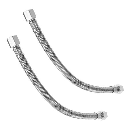 IBASETOY 2Pcs Air Compressor Outlet Hose Air Compressor Hose Stainless Steel for Maintenance Workers