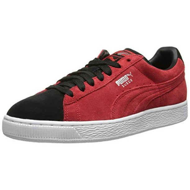 PUMA - PUMA Men's Suede Classic + Sneaker, High Risk Red/Black (5.5 D(M) US) - Walmart.com