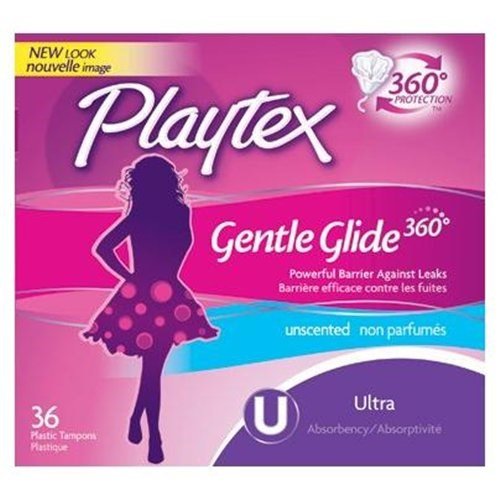Playtex Gentle Glide Tampons with Triple Layer Protection, Ultra (Pack