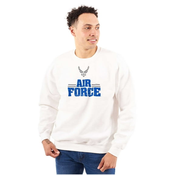 US Air Force Official USAF Wings Logo Unisex Plus Size Sweatshirt Brisco Brands 2X