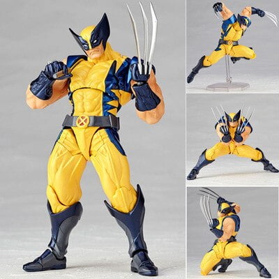 Marvel X-MEN No.005 Boxed Wolverine Logan Howlett Super Hero BJD Figure Model Toys 15cm