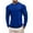 Blue -mens long sleeve shirt, variant on Henley Shirt for Men Lightweight Long Sleeve Crewneck T-Shirt Fleece Lined Workout Tops Soild Color Tshirt
