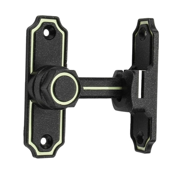 Cerradura de puerta segura BLESIY Pestillo abatible Negro luminoso