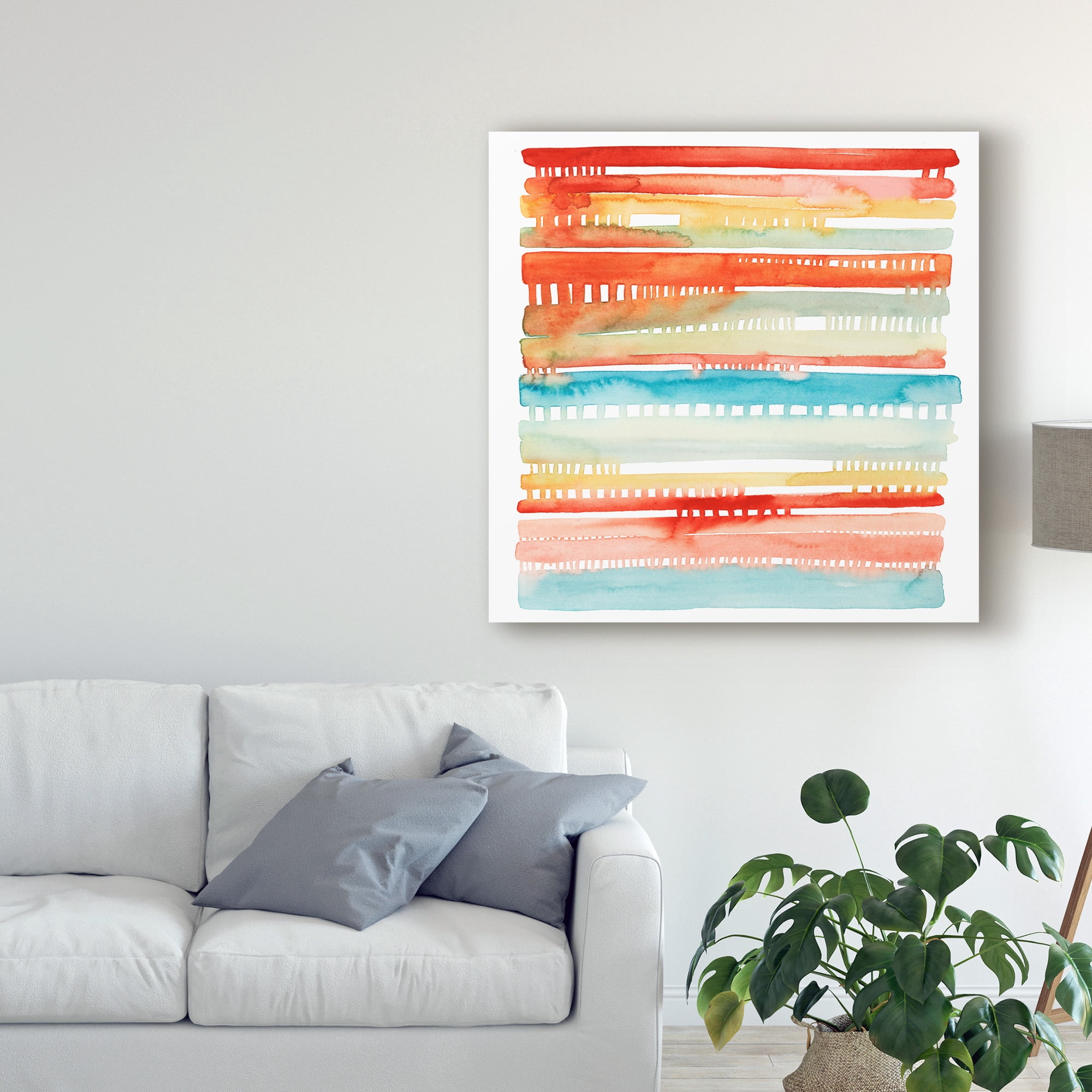 Trademark Fine Art 'Connected Lines I' Canvas Art by Grace Popp