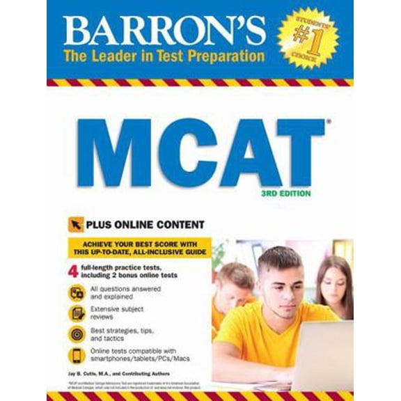 Pre-Owned Barron's Test Prep MCAT with Online Tests, (Paperback)