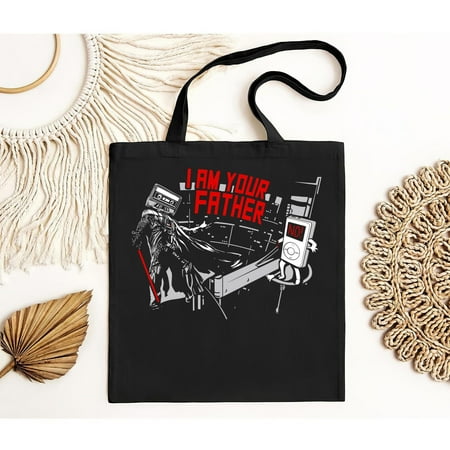 vintage iPod I am Your Father Tote Bag Funny Music Humor Classic Movie Sci Fi -TH24005