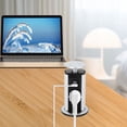 thumbnail image 3 of Retractable Desktop Power Socket USB Port Kitchen Table Countertop Usage Black 3 Power Socket 2 USB Port, 3 of 7