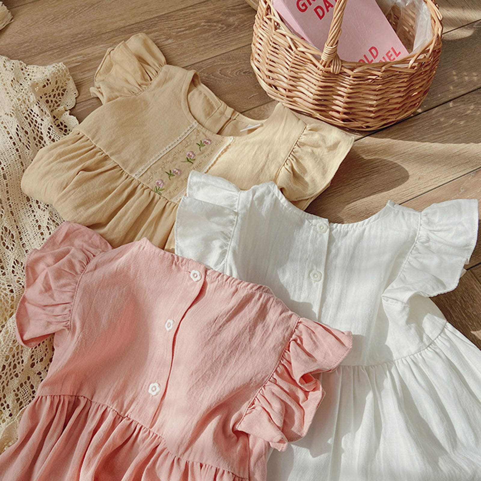 Summer Picnic Picnic Dress For Girl Winter Poploli Floral Square