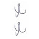 thumbnail image 4 of Eigraketly 20 piezas 3 garras 4 #6 #8 #10 # anzuelos de pesca volcados de Metal de curva redonda fuerte y afilada para atún al aire libre Triple púas de No.04 2piezas Eigraketly  CBP052368, 4 of 6